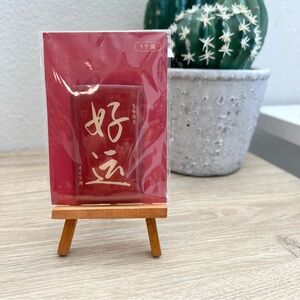 Chinese Good Luck Magnet 好运 Red Calligraphy Feng Shui Fridge Decor